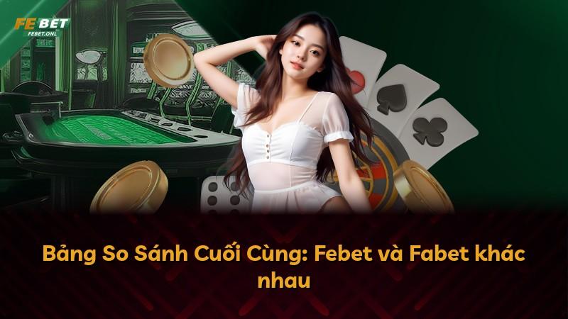 Bảng So Sánh Cuối Cùng: Febet và Fabet khác nhau